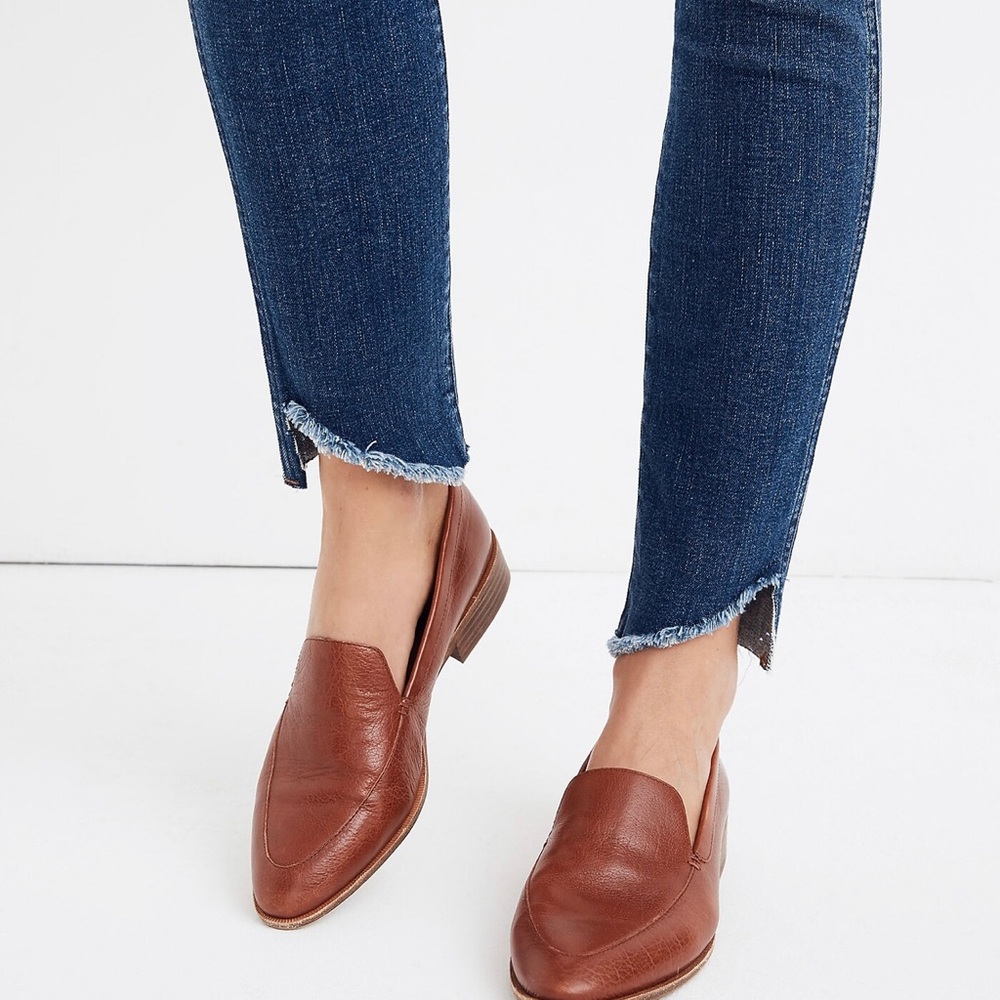 Madewell 10" High Rise Skinny Jeans Cutout Tulip Hem Edition  K5236 Size 25 - Picture 2 of 15